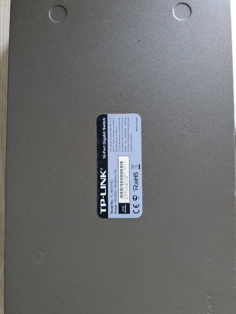 TP-Link 16-Port Gigabit Switch440104361405327362