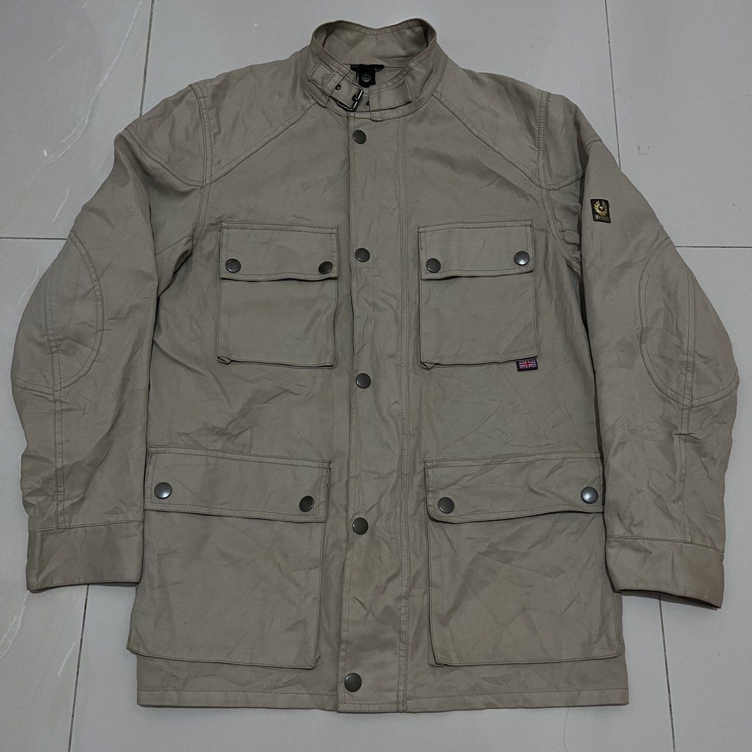 VINTAGE BELSTAFF PANTHER JACKET (Category: Luxury Apparel) located in Cagayan de Oro. Submitted by middlesosa (Listing ID 1435127787, Image 1). Description: VINTAGE BELSTAFF PANTHER JACKET SIZE MEDIUM - LARGE FITTINGS WIDTH - 21 inches LENGTH - 30 inches SLEEVE - 25 inches SHOULDER - 18 inches MADE IN ITALY GOOD CONDITION (need wash) 5k pesos.