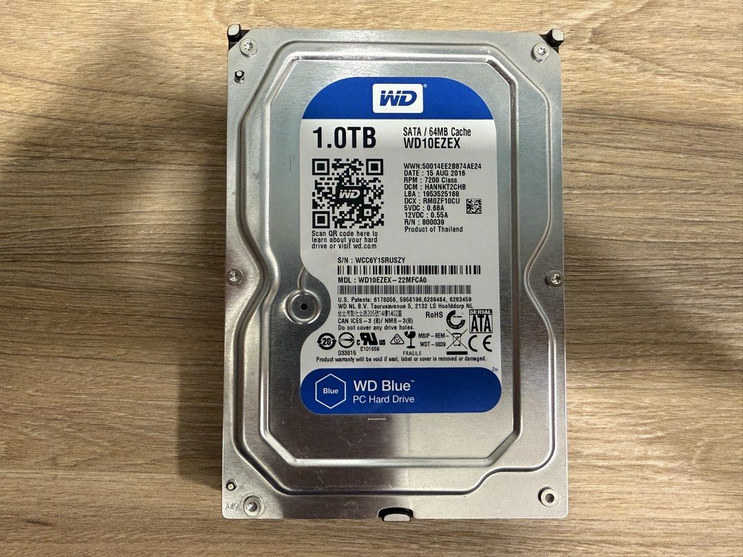 WD Blue 1TB 3.5" SATA Hard Drive