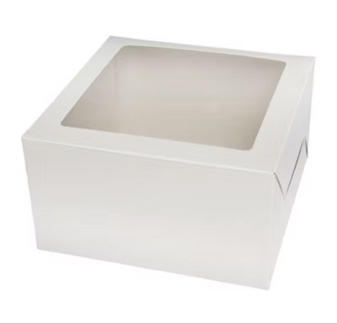 White Cake Box with Window440173903343134720