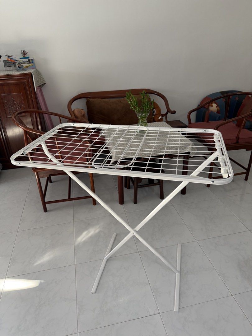 White Foldable Clothes Drying Rack440397171986288641
