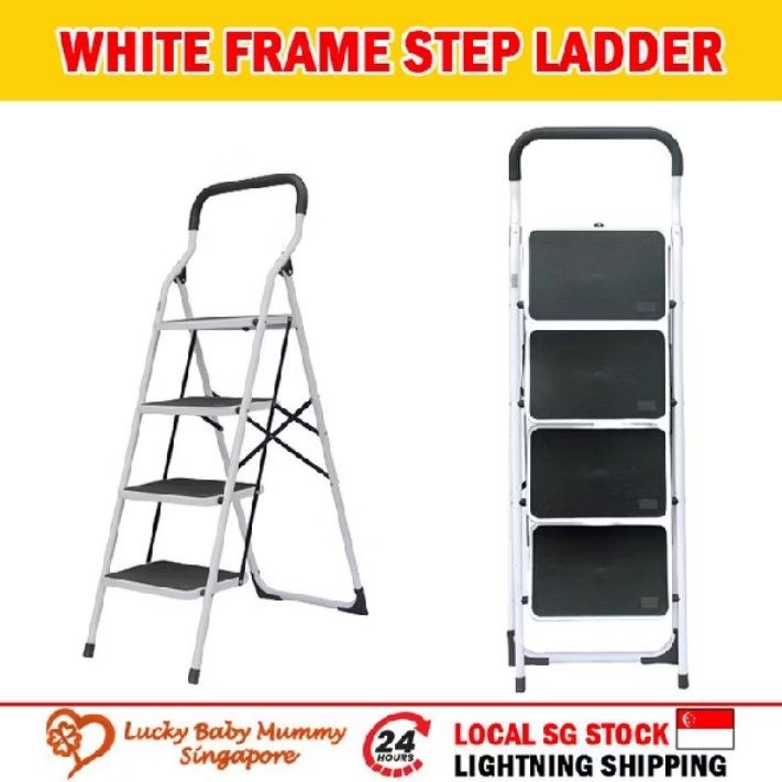 White Frame Step Ladder440399977282938880
