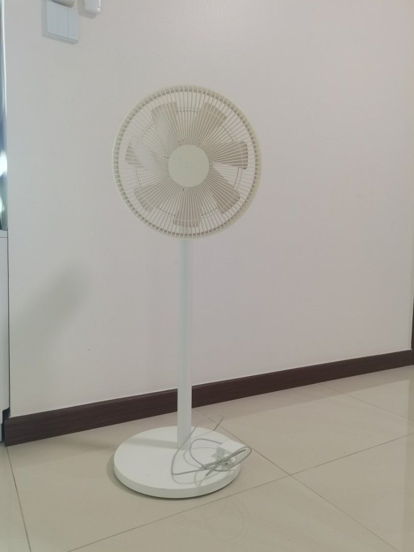White Standing Fan