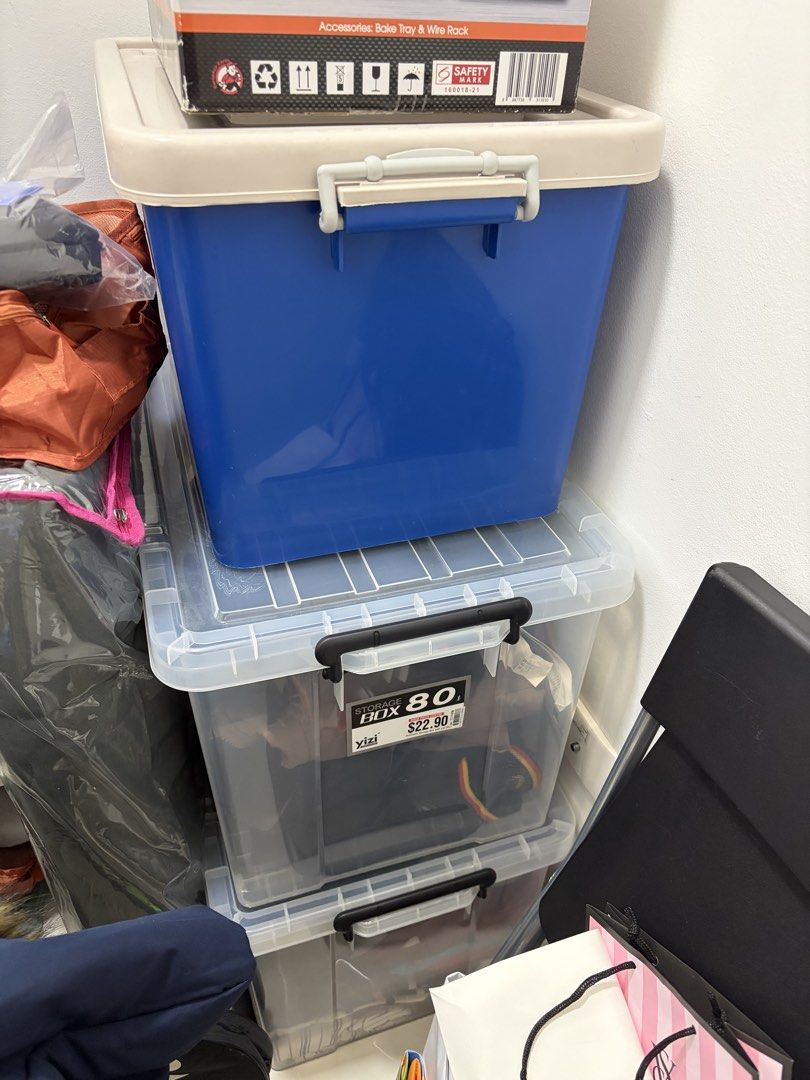 YISI Storage Box 80L - Clear x 2