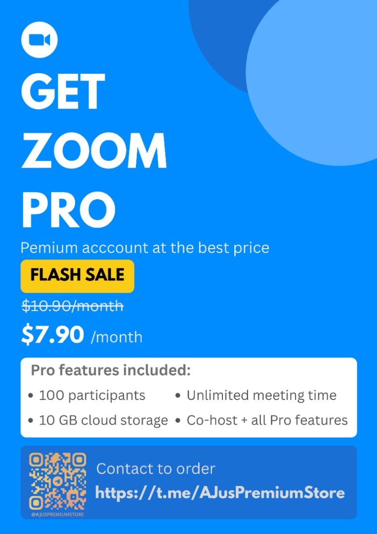 Zoom Pro Premium Account440614668468889600