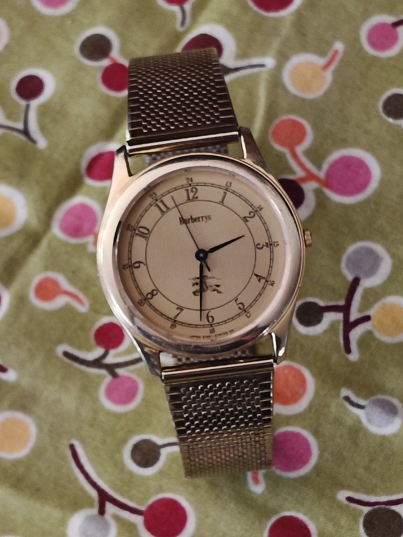 Burberrys Vintage Watch (Category: Luxury Watches) located in La Trinidad. Submitted by beenaged (Listing ID 1429903645, Image 1). Description: BURBERRYS Gold in Steel Watch by CITIZEN (replace strap for desired size and design or not) Newly replaced battery Excellent condition (scratchless crystal) Price 4880 Location Baguio City Shipping Nationwide PM for additional questions... Tnx2 .