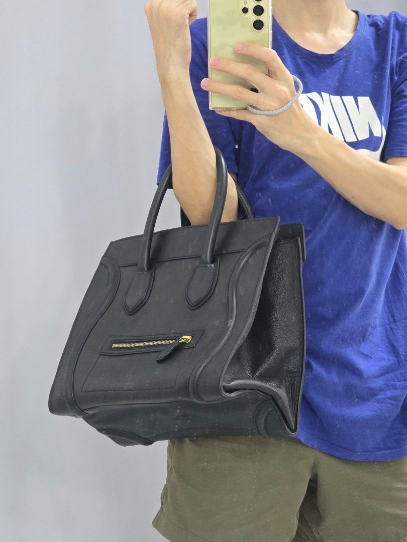 Celine Mini Luggage Tote Bag (Category: Luxury Bags & Wallets) located in Las Pinas. Submitted by vanpru (Listing ID 1430008188, Image 3). Description: Celine mini luggage tote Well used with signs of use.