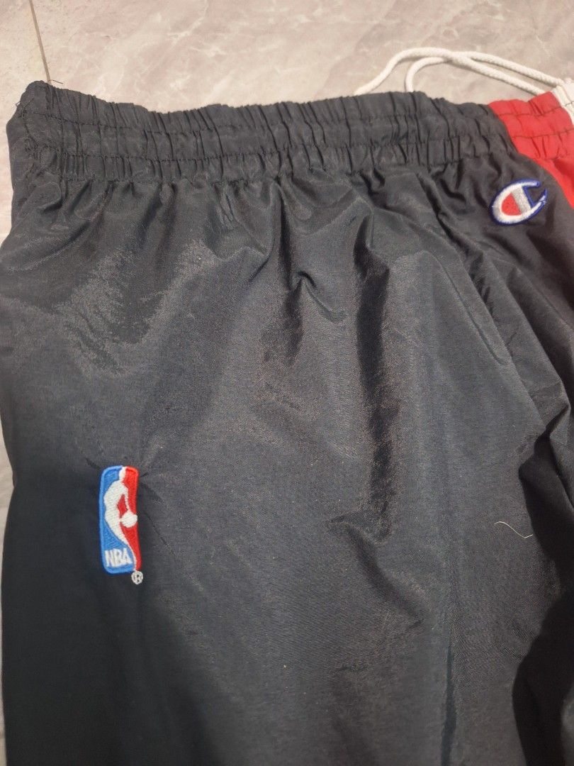 Champion NBA Track Pants - Tearaway (Category: Joggers) located in Palayan City. Submitted by erae_lf (Listing ID 1429990313, Image 3). Description: 80s-90s Champion x Portland Track Tearaway Pants Minimal issue Check photo provided L on tag Waist 32-36" with drawstring Length 42.5" Thigh 12.5" Openning 9.5" Location Palayan City Nueva Ecija.