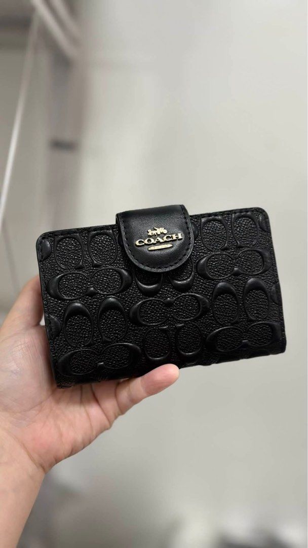 Coach Black Embossed Wallet (Category: Luxury Bags & Wallets) located in Manila. Submitted by froilan123 (Listing ID 1429905489, Image 1). Description: .