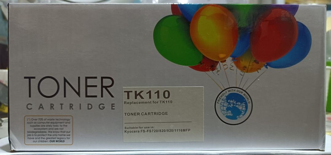 Compatible Black Kyocera TK-110 High Capacity Toner Kit (Category: Printers, Scanners & Copiers) located in Quezon City. Submitted by jhoanna_cacho1 (Listing ID 1429893057, Image 1). Description: - Compatible with Kyocera printers. - Black toner cartridge. - TK-110 model. - High capacity for more prints. - Easy installation. - Brand new. 💯 100% Customer Satisfaction 📦 Big Discounts for Bulk Orders 🚚 FREE Delivery within Metro Manila 📩 PM us f