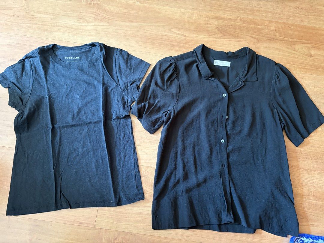 Everlane silk and cotton tops (Category: Shirts) located in Quezon City. Submitted by anneh13 (Listing ID 1429905060, Image 1). Description: Everlane tops Like new condition No flaws Cotton t shirt - size S 100% silk blouse - size 2 (will fit small) Purchased in US Both for 800 Ships from Libis QC .