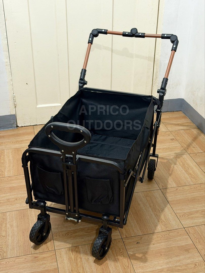 Foldable Push Cart Wagon Trolley Cart with Pusher Handle (Category: Hiking & Camping) located in Makati City. Submitted by apricooutdoors (Listing ID 1429984209, Image 2). Description: Brand new set.