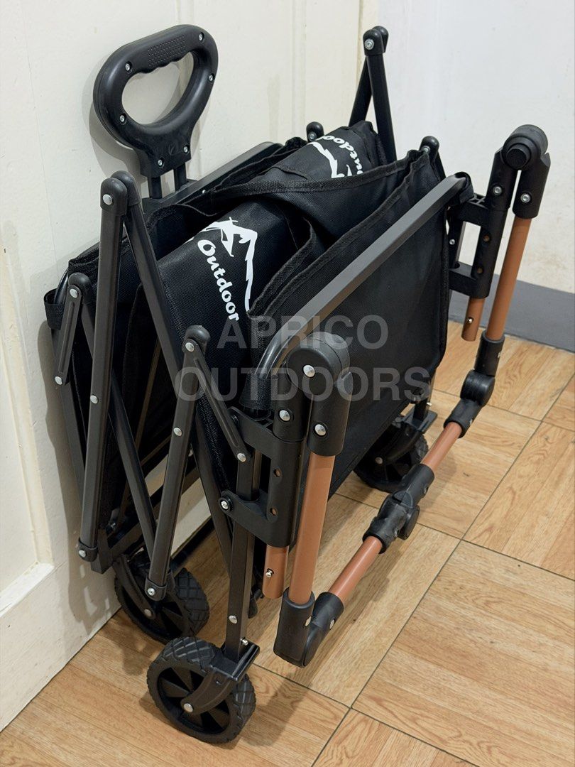 Foldable Push Cart Wagon Trolley Cart with Pusher Handle (Category: Hiking & Camping) located in Makati City. Submitted by apricooutdoors (Listing ID 1429984209, Image 3). Description: Brand new set.