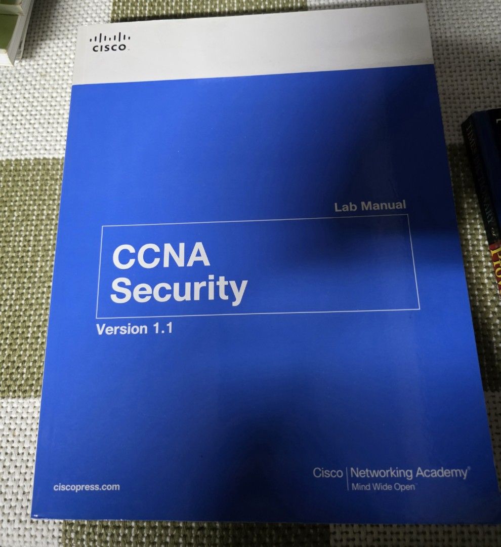 Free Cisco CCNA Security Lab Manual Version 1.1, Hobbies & Toys, Books & Magazines, Textbooks on ...