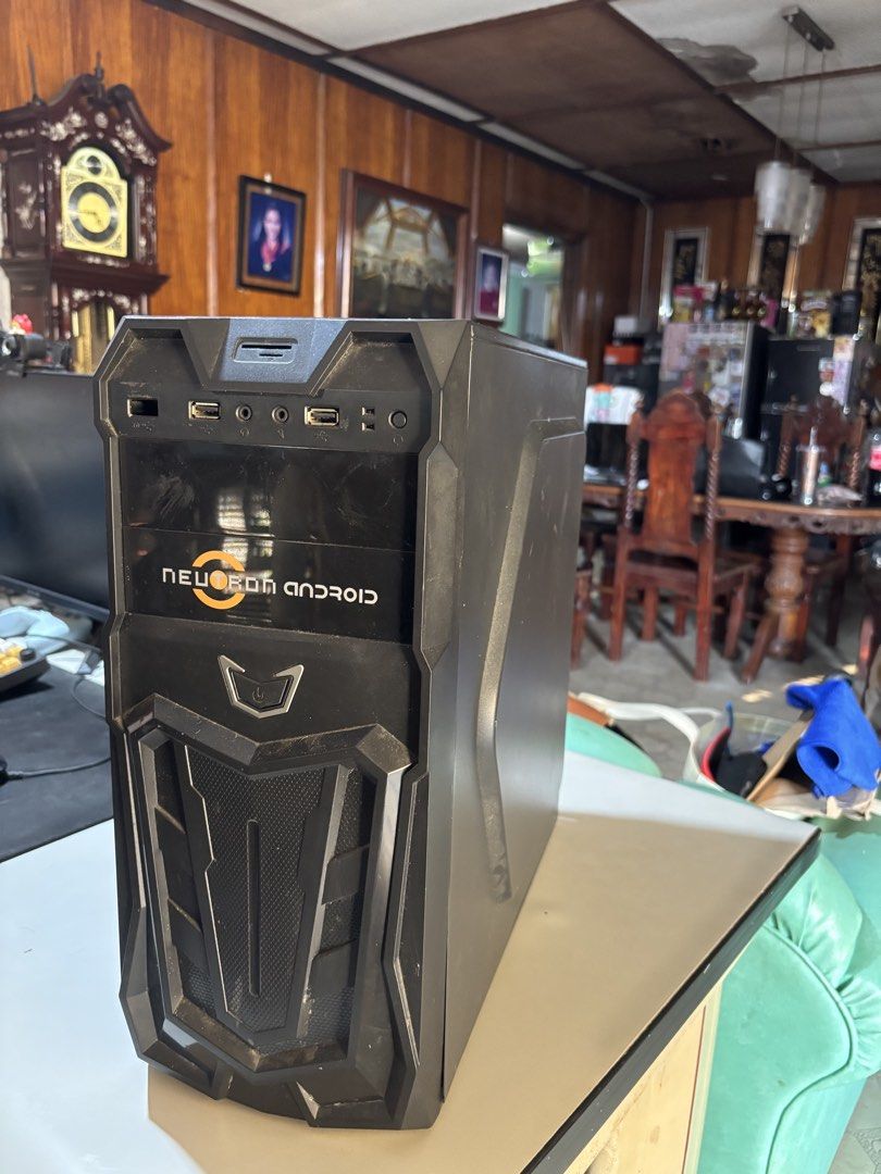 Gaming Computer (Category: Desktops) located in Manila. Submitted by andrino10138827 (Listing ID 1430010723, Image 2). Description: Gaming Computer Specs: Intel I5 8500 GTX 1650 16gb (8x2) RAM Gigabye P650B 120 SSD 500HDD very negotiable issues: -front panel USB slot is missing.