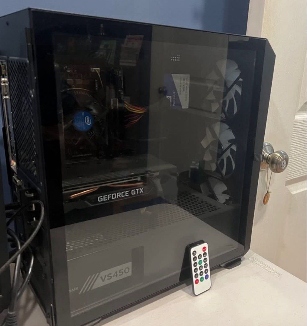Gaming PC Intel i3 9100F (4 cores, 4 threads) (Category: Desktops) located in Paranaque City. Submitted by ryankhloe77 (Listing ID 1429966521, Image 2). Description: Price is negotiable ✅ • Intel i3 9100F (4 cores, 4 threads) • MSI H310M Pro VH • 16 GB (2x 8GB) DDR4 2666 HyperX Fury • 6GB GTX 1660 SUPER • 500GB WD Blue SSD • Corsair VS450 PSU • Rakk Haliya M Gaming Case • Rakk Lam-Ang Lite TKL Mechanical Gaming Keyboard (Outemu Red Switches) •Ext