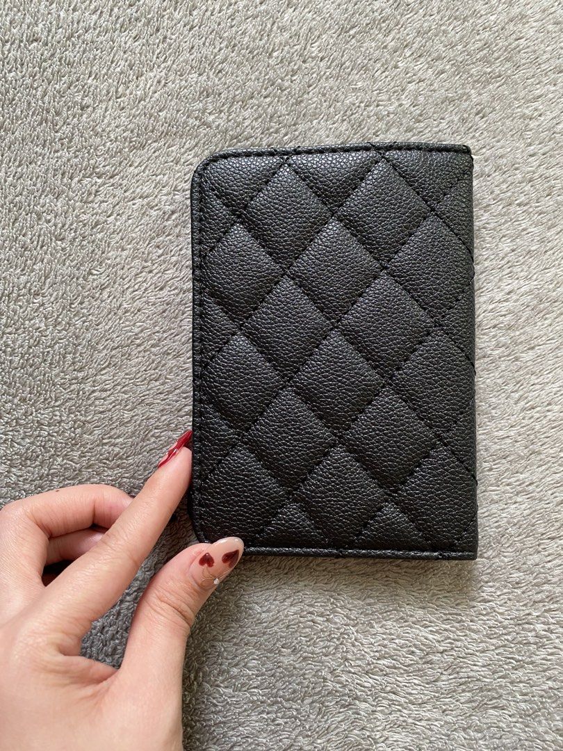 GWP Chanel Passport Holder (Category: Luxury Bags & Wallets) located in Quezon City. Submitted by shop.jennyn (Listing ID 1429871166, Image 3). Description: Chanel Passport Holder This is a GWP (or gift with purchase). ☁️ brand new;not use ☁️ comes with paper bag (no box) ☁️ gold hardware ☁️ no idea if it is authentic/genuine ☁️ actual pictures posted P1,300 rfs: initially bought this for myself but selling it bcs i need funds 🚨 strictly no refu