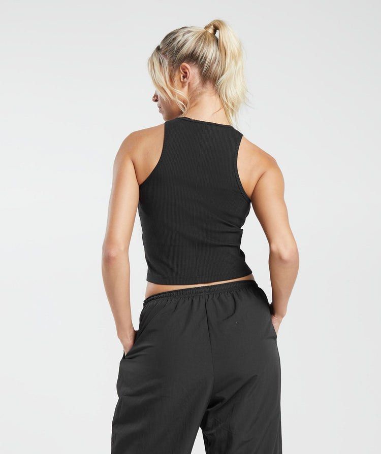 GYMSHARK - RIBBED MIDI TOP (Category: Activewear) located in Bacolod City. Submitted by mic_moneyyyyy (Listing ID 1429964000, Image 2). Description: GYMSHARK - RIBBED MIDI TOPS Size : Small Width : 14 Length : 19 Condition : Excellent No issue need wash .