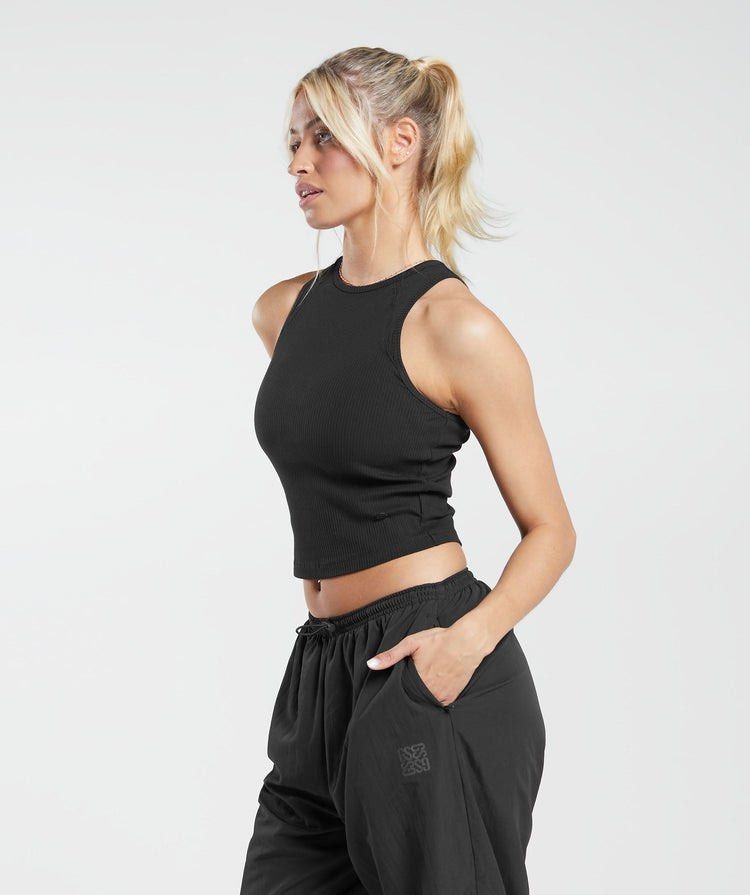 GYMSHARK - RIBBED MIDI TOP (Category: Activewear) located in Bacolod City. Submitted by mic_moneyyyyy (Listing ID 1429964000, Image 3). Description: GYMSHARK - RIBBED MIDI TOPS Size : Small Width : 14 Length : 19 Condition : Excellent No issue need wash .