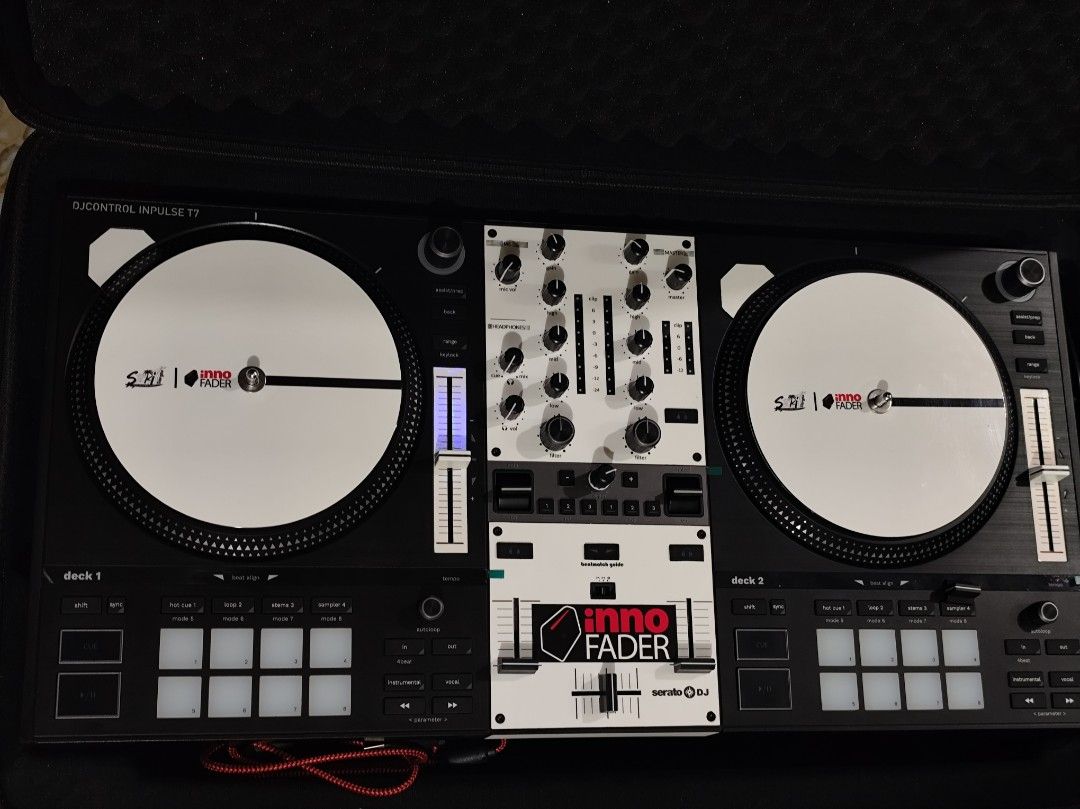 Hercules Inpulse T7 (Motorized DJ Controller) (Category: Portable Music Players) located in Surigao. Submitted by djaymigz (Listing ID 1423963652, Image 3). Description: Twice lang nagamit, galing pa to ng Dubai. Comes with power adaptor and Cable + UDG Gig Case. No more box, iniwan sa dubai.