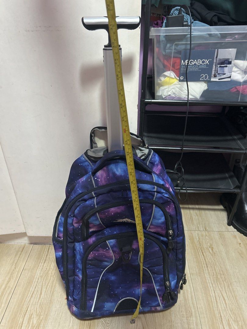 High Sierra Galaxy Rolling Backpack (Category: Backpacks) located in Paranaque City. Submitted by mmjs0104 (Listing ID 1429930910, Image 2). Description: Clean and well taken cared of. Used for school. Refer to pictures for info. Rfs: outgrown already .
