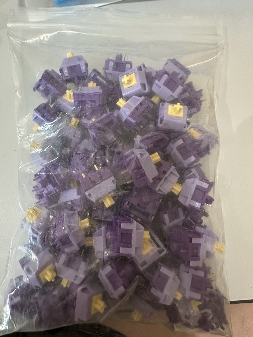 HMX Lemon Grape Mechanical Keyboard Linear Switches (81 pcs)
