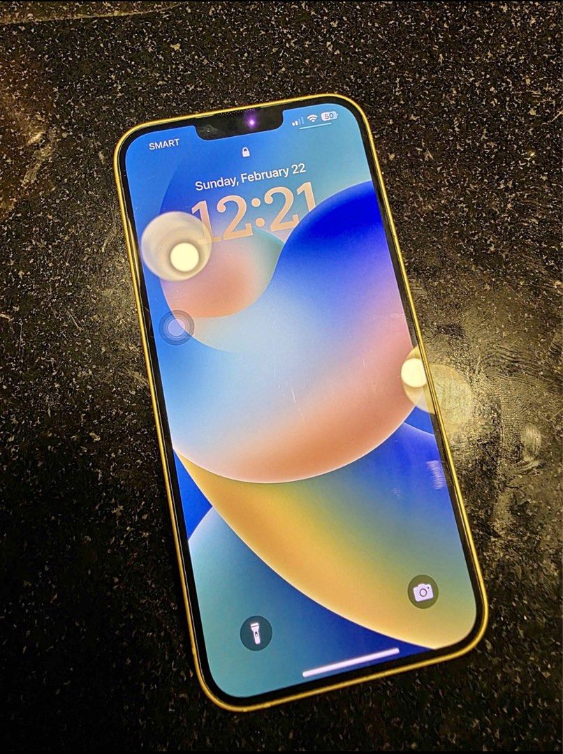 Iphone 14 Plus 256GB Yellow (Category: iPhone 14 Series) located in Cebu City. Submitted by polluxeph (Listing ID 1430008103, Image 1). Description: IPHONE 14 PLUS 256GB YELLOW all stock/original, no history of repair. With Box. bh: 85% small dent at the lower edge of phone, not visible if case is in place. dent no significant impact on performance/aesthetic. lady owned. bought from PowerMac Robinsons Galleria Cebu. check all you want upon meetup