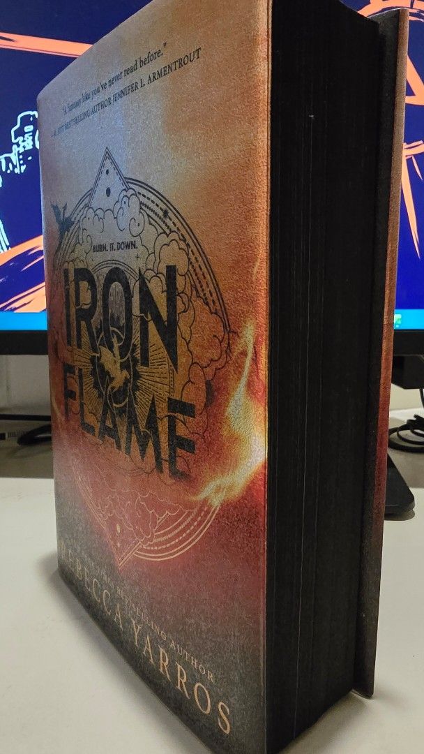 Iron Flame by Rebecca Yarros (Category: Storybooks) located in Las Pinas. Submitted by mmcb97 (Listing ID 1429971323, Image 2). Description: Hard bound Bought in Fully Booked Sprayed Edges RFS: Decluttering .