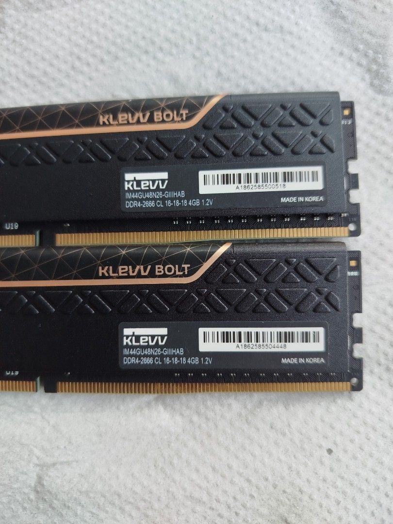 KLEVV BOLT DDR4-2666 8GB (2x4GB) RAM