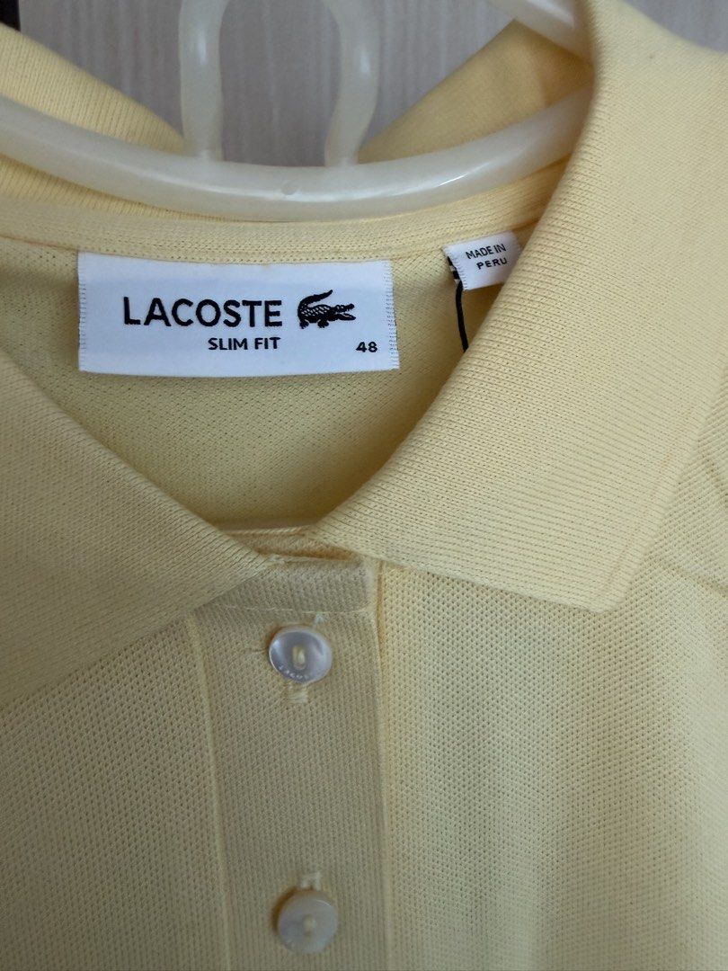 Lacoste womens polo (Category: Shirts) located in Pasig City. Submitted by fancytracy (Listing ID 1422516326, Image 3). Description: Lacoste womens polo Slimfit Size 48.