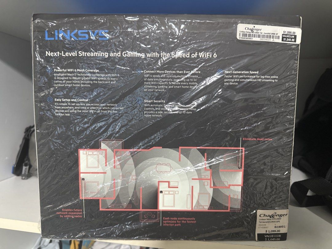 Linksys Velop WiFi 6 Whole Home Mesh System445312041286389762
