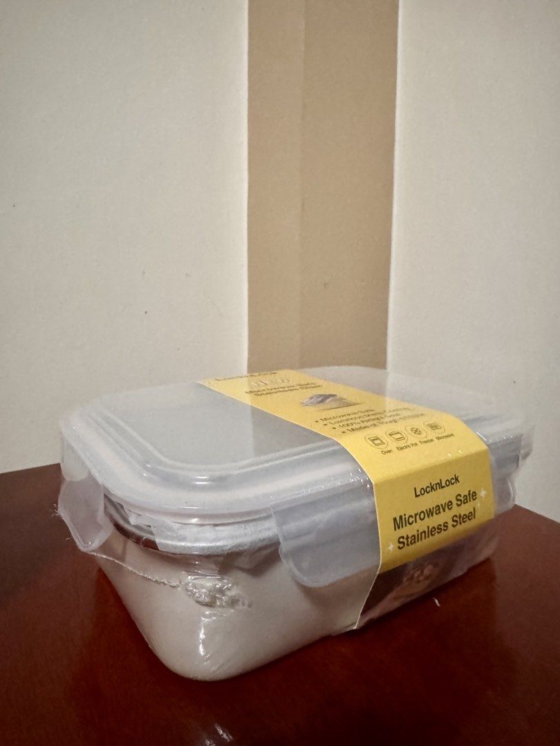 LocknLock Microwave Safe Stainless Steel Container 1.2L (Category: Food Organization & Storage) located in Tayug. Submitted by pearly2124 (Listing ID 1430008138, Image 2). Description: - Orig Price: 899.00 - Selling for 850.00 inclusive of shipping.