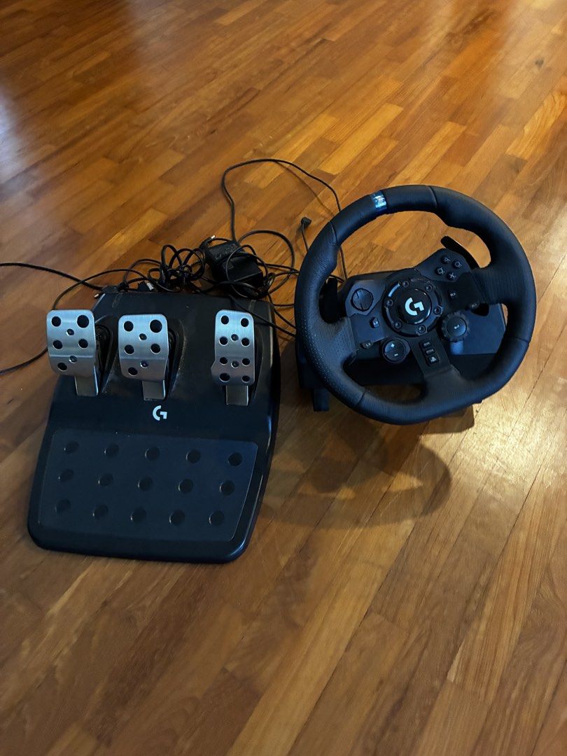 Logitech G923 wheel and pedals, Video Gaming, Gaming Accessories ...