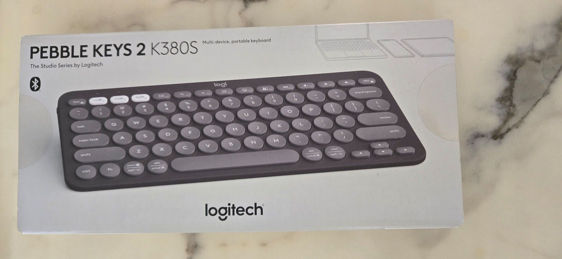 Logitech Pebble Keys 2 K380S Wireless Keyboard445546333828567040