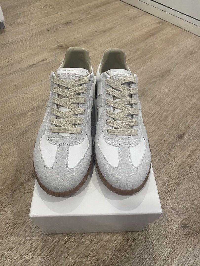 Maison Margiela Gats (Category: Sneakers) located in Quezon City. Submitted by thrift.claim (Listing ID 1429880108, Image 3). Description: 🍷Maison Margiela Gats - Sizes 35-45 Available (US Men's 3-11) (US Women's 5-13) - Brand new, NO ISSUES AT ALL - With box and all shoe fillers and shoe cover 📌UNLI VC UNLI VOUCH, open to meetup for safety of buyer (QC/Marikina only) 📌Shipping via courier of choice All Flaws will be indicated, if any :).
