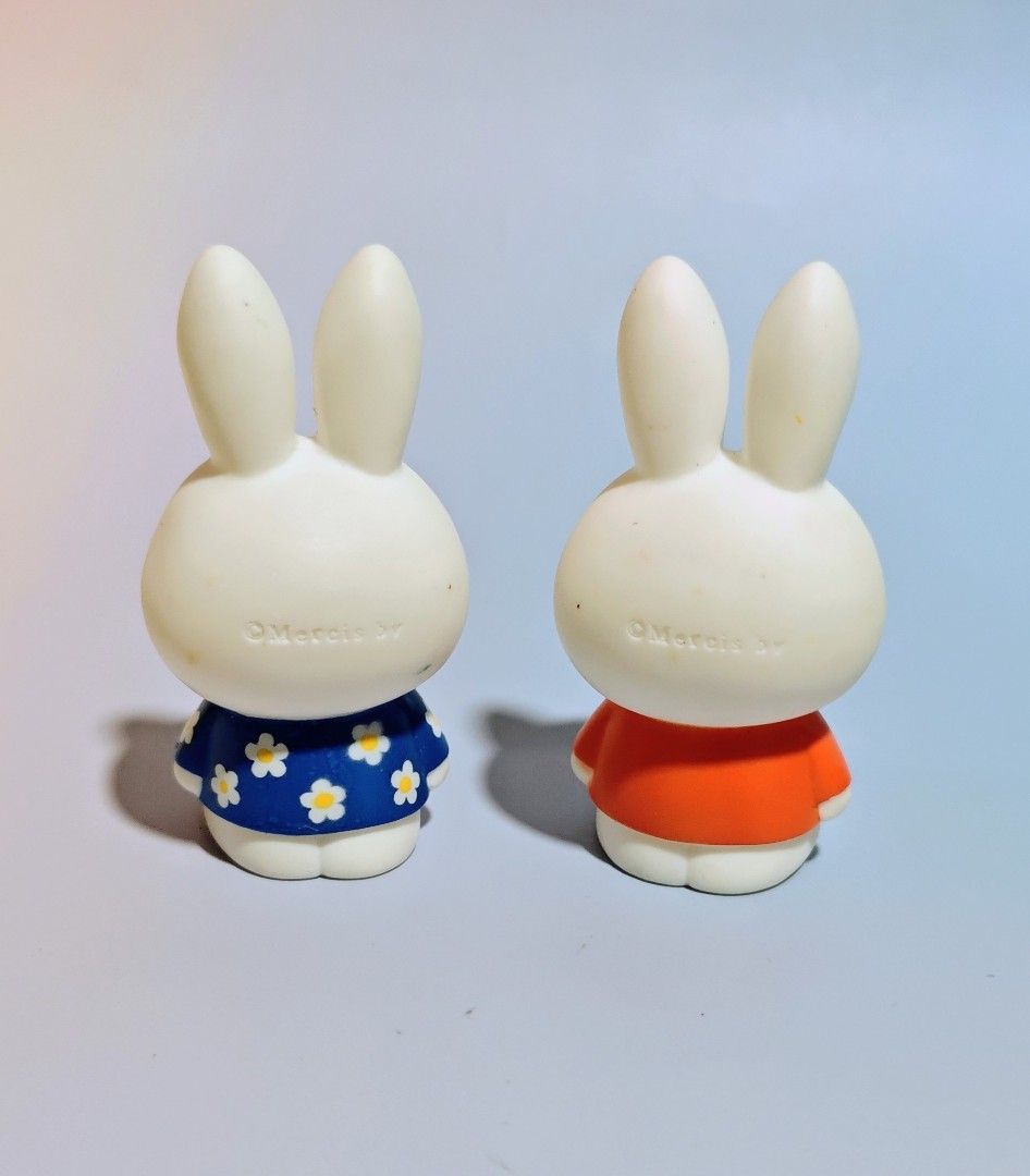 Miffy mini figures (Category: Designer & Blind Box Toys) located in Manila. Submitted by yourfavoritethings7 (Listing ID 1430006366, Image 3). Description: Green - ❌SOLD❌ Brown - ❌SOLD❌ The rest are still available. Puppet fingers are made of plastic materials except the sleeping one. Miffy finger puppet - 150 php each Sleeping miffy mini action figure - 200 php All with markings. With noticeable issues and stains. As is..