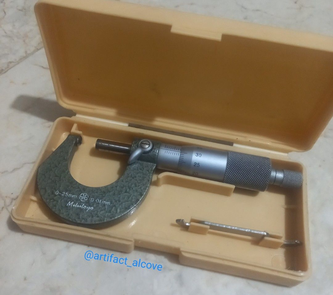 Mitutoyo Micrometer Caliper Japan Tools Outside Micro Meter Precision Metrology Construction Engineering DiY (Category: Construction Tools & Equipment) located in Santa Rosa. Submitted by artifact_alcove (Listing ID 1429927174, Image 1). Description: kindly READ first. basahin muna MAIGI. Authentic Mitutoyo Micrometer Caliper. Specs on Ph0tos (Markings). Japan.Great Condish. Mitutoyo is regarded as one of the industry standards in precision tools
