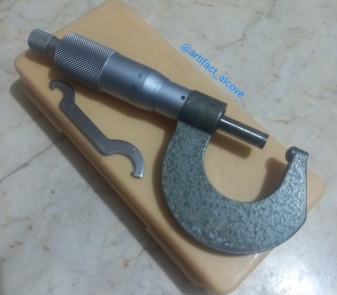Mitutoyo Micrometer Caliper Japan Tools Outside Micro Meter Precision Metrology Construction Engineering DiY (Category: Construction Tools & Equipment) located in Santa Rosa. Submitted by artifact_alcove (Listing ID 1429927174, Image 3). Description: kindly READ first. basahin muna MAIGI. Authentic Mitutoyo Micrometer Caliper. Specs on Ph0tos (Markings). Japan.Great Condish. Mitutoyo is regarded as one of the industry standards in precision tools