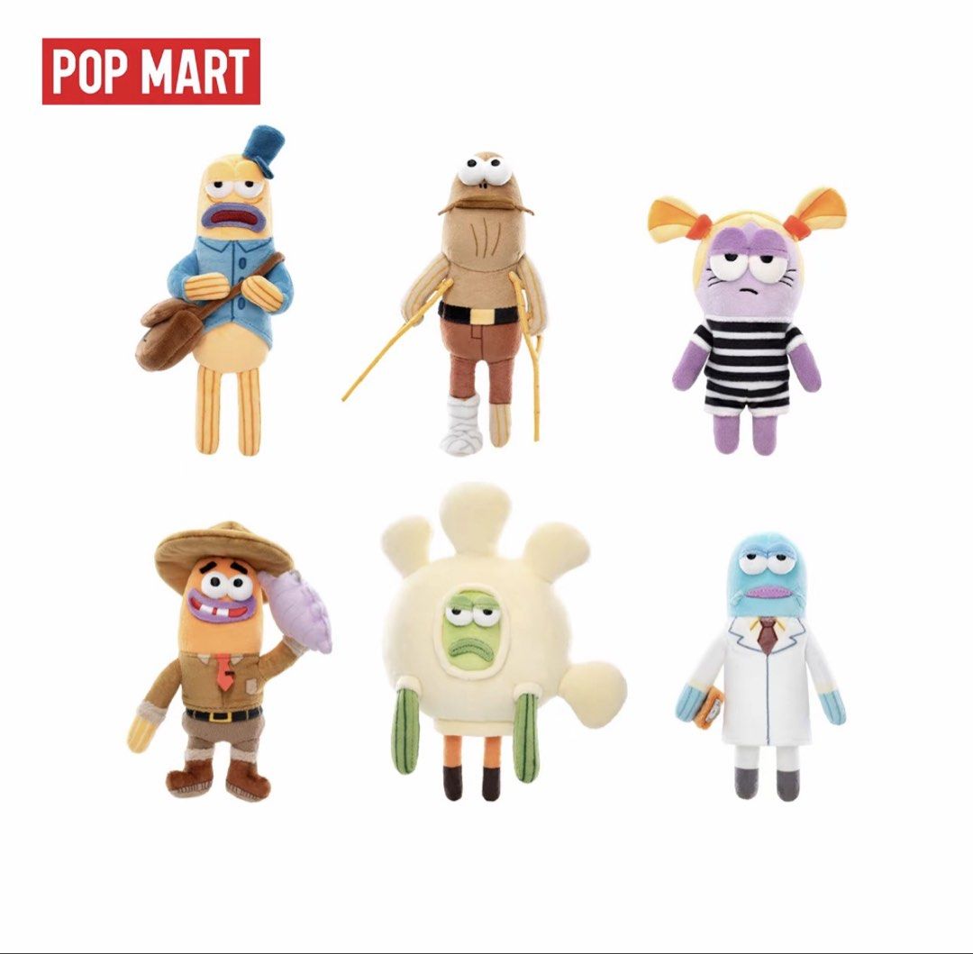 Whimsy Ccod ORI POP MART Residence of Bikini Bottom Whimsical Plush V2 Full Set ...