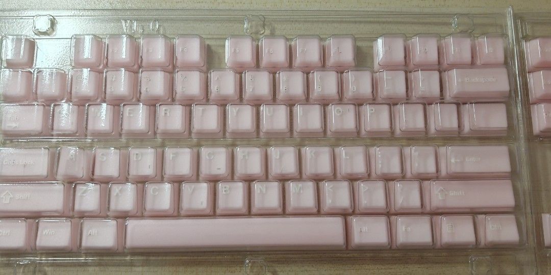 Pink frosted Keycaps Set445179233935052800