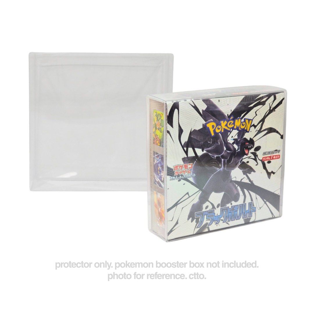 Pokemon Japanese (JP) Booster Box PET Protector (Category: Card Boxes & Cases) located in Taguig. Submitted by mis0s0up (Listing ID 1429887742, Image 1). Description: WTS/LFB PH Pokémon Japanese (JP) Booster Box PET Protector - P 89 each (5 pcs available) - P 440 for take all - brand new (never been used) - with protective film - thickness: 0.50 mm - size: 143 x 39 x 140 mm - protector only. pokemon booster box not included. - rfs: extras 💳 mop: