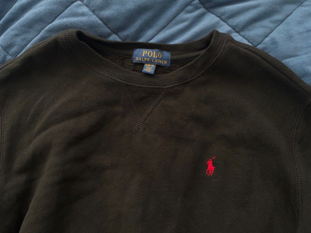 Ralph Lauren 80% Black Cotton Sweater (Category: Longsleeves) located in Mandaluyong City. Submitted by benben12f (Listing ID 1429894726, Image 1). Description: Lightly used cotton sweater RL..