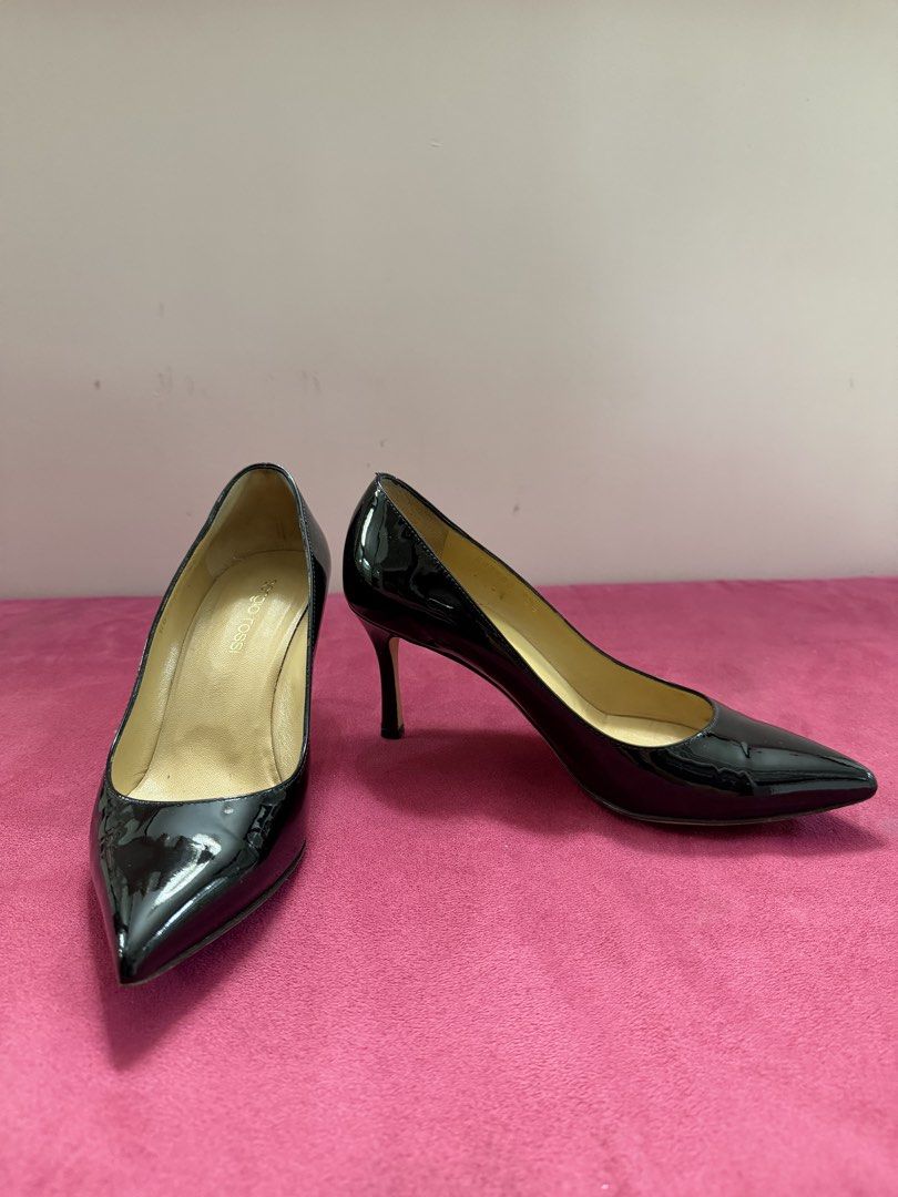 Sergio Rossi Black Patent Leather Heels (Category: Sneakers & Footwear) located in Paranaque City. Submitted by well.loved. (Listing ID 1429860728, Image 3). Description: Heel height: 3 inches.