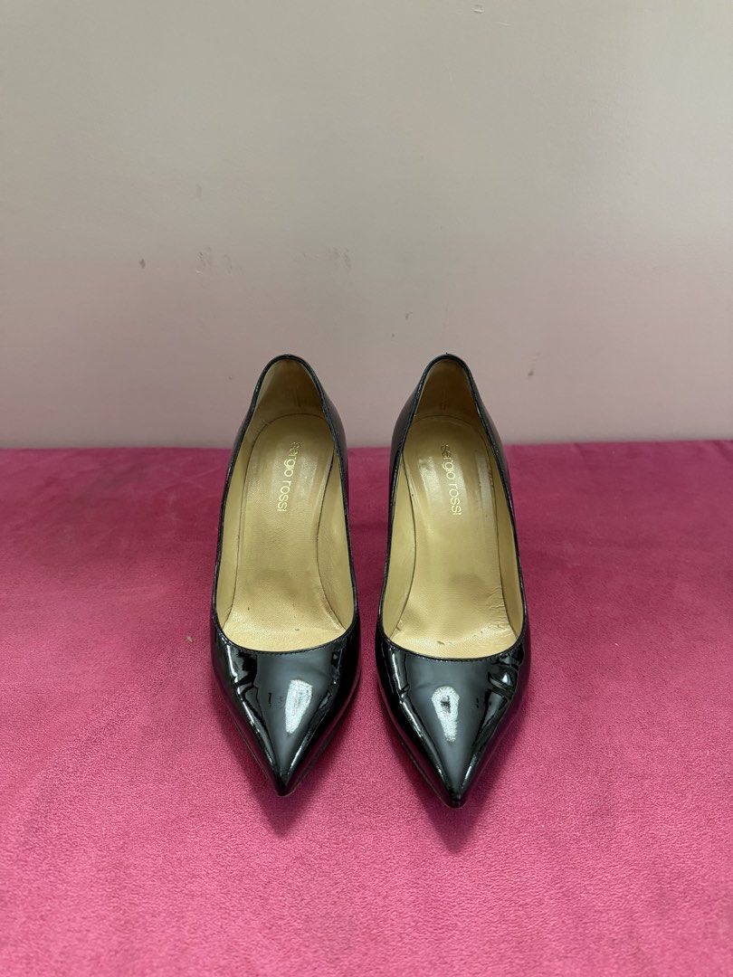 Sergio Rossi Black Patent Leather Heels (Category: Sneakers & Footwear) located in Paranaque City. Submitted by well.loved. (Listing ID 1429860728, Image 2). Description: Heel height: 3 inches.