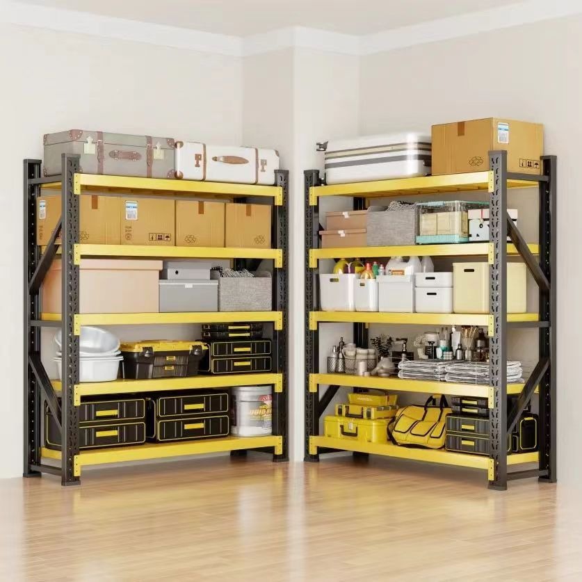 Shelves and storage racks - medium-sized multi-level warehouse shelves ...