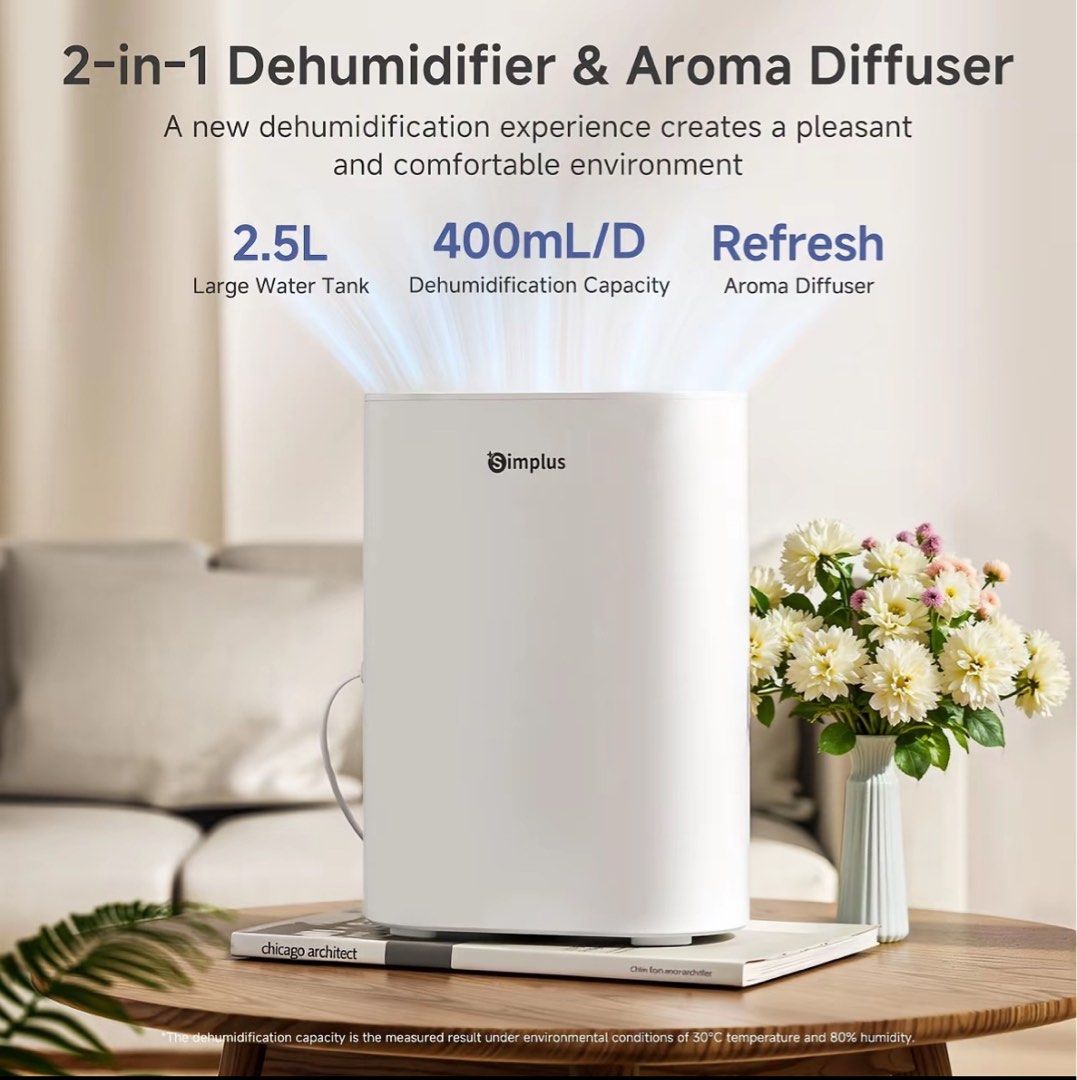 Simplus 2-in-1 Dehumidifier & Aroma Diffuser LCD Digital Screen (Category: Air Purifiers & Dehumidifiers) located in Manila. Submitted by cinistuff (Listing ID 1429882536, Image 2). Description: Selling my SIMPLUS dehumidifier. Used twice only, for less than 24hrs. With complete box and manual. RFS: moving out. I really loved this :(( it really does wonders for my condo 😫 Bought it for ₱2,300+, selling for just only ₱1,799 negotiable. Location: 