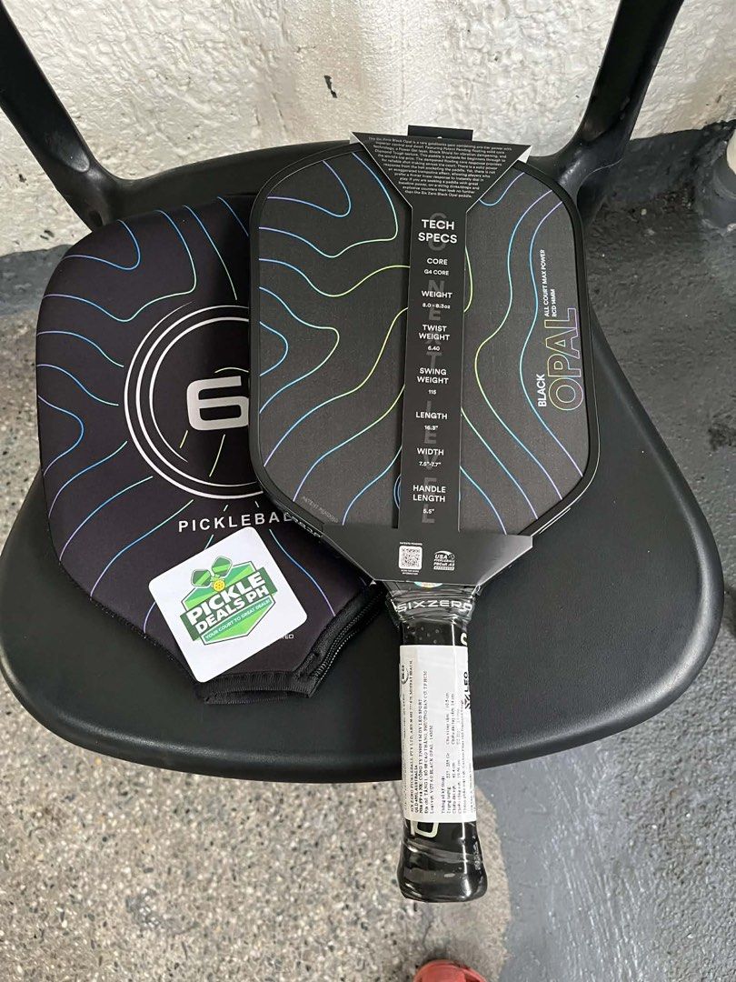 Six Zero Black Opal 14mm Pickleball Paddle (Category: Racket and Ball Sports) located in Pasig City. Submitted by preloved.dk_ (Listing ID 1430017522, Image 2). Description: Six Zero Black Opal 14mm All foam paddle Brand new Inclusions: Paddle Cover Freebies: PPF Edge guard & Overgrip 📍Angono, Rizal MOP: Gcash/Maribank only ☺️ MOD: Meet-up at SM Angono/LBC/Lalamove/GrabExpress .