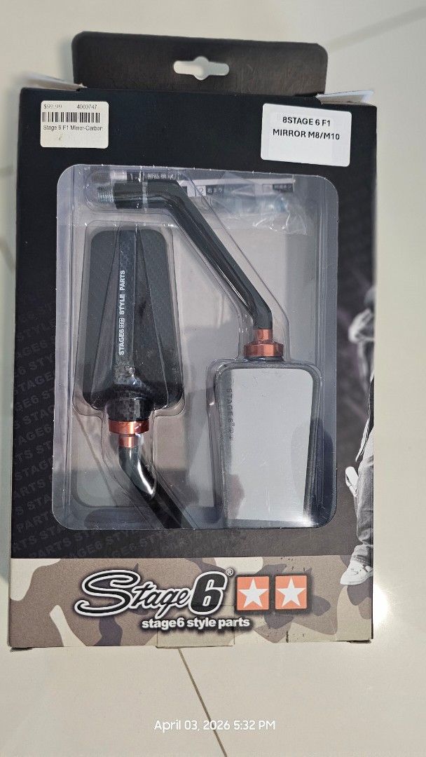 Stage 6 Mirrors F1 Original, Motorcycles, Motorcycle Accessories on ...