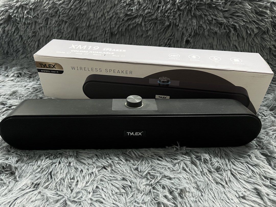 TYLEX XM19 Wireless Speaker-Black (Category: Soundbars, Speakers & Amplifiers) located in Manila. Submitted by claurenj (Listing ID 1429879604, Image 2). Description: Rfs: Decluttering.