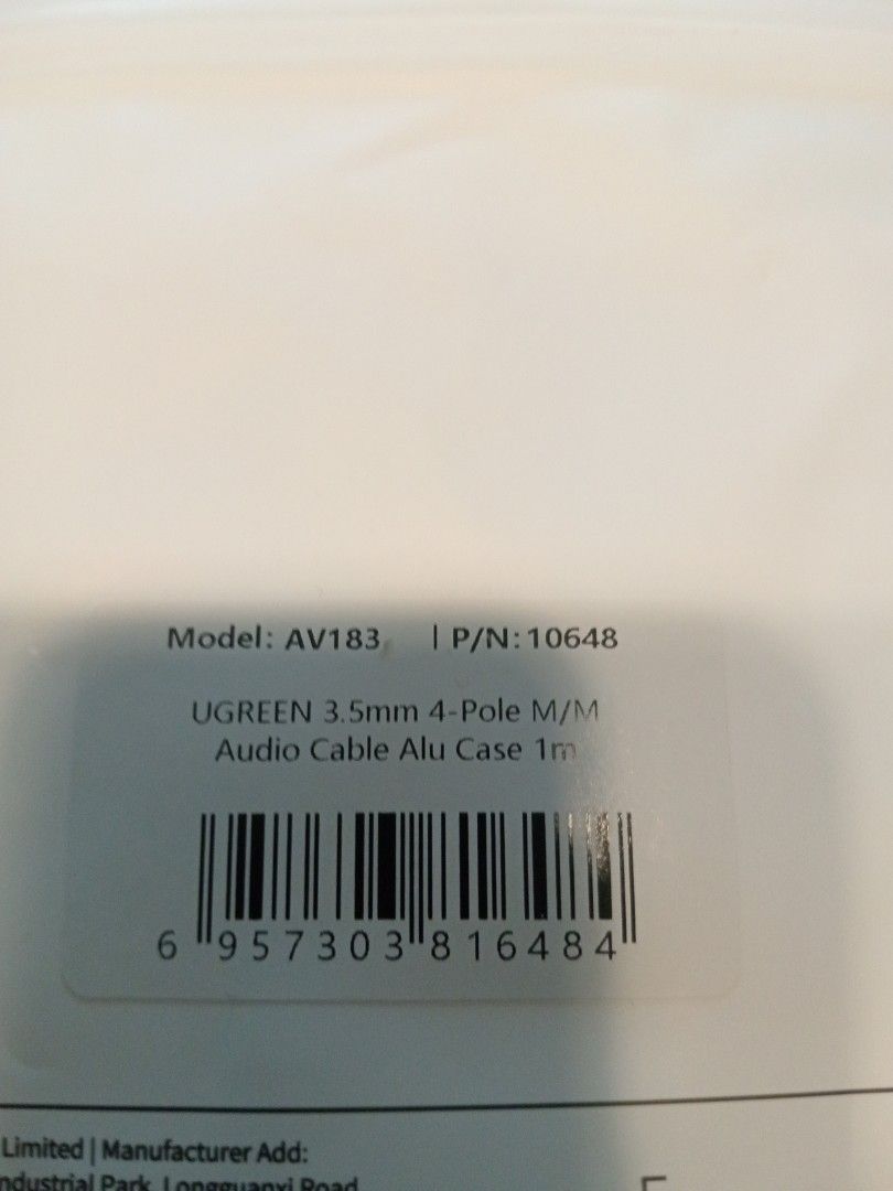 UGREEN 3.5mm 4-Pole Audio Cable - 1m421438034627809281